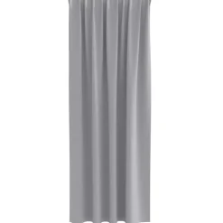 vidaXL Mörkläggningsgardiner med Ringar 2 pcs Ljusgrå 245 x 140 cm
