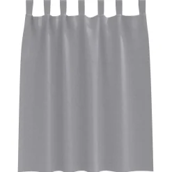 vidaXL Mörkläggningsgardiner med Ringar 2 pcs Ljusgrå 140 x 140 cm