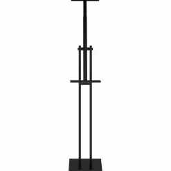 Outlet vidaXL Mässmontrar 2 pcs 26,5 x 26,5 x 150 cm Stål Svart