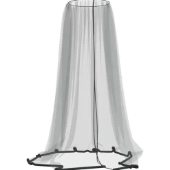 New vidaXL Myggnät för paraply 220 mesh Φ300x230 cm Svart