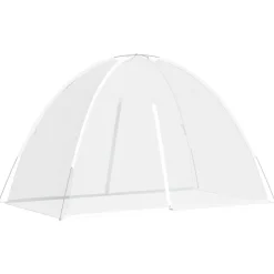 New vidaXL Myggnät med dörrar 220 mesh 200x120x130 cm Vit