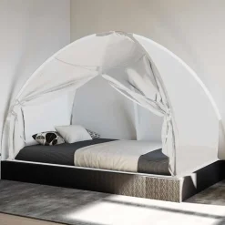 New vidaXL Myggnät med dörrar 220 mesh 200x120x130 cm Vit