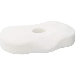Outlet vidaXL Nackkudde Enfärgad 53 x 35 x 11 cm Minneskum Vit