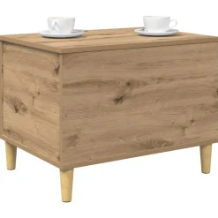 vidaXL Nattduksbord Artisan Ek 60 x 44,5 x 45 cm Konstruerat trä