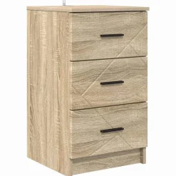 vidaXL Nattduksbord med låda Sonoma ek 38 x 38 x 66 cm Konstruerat trä