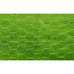 Sale vidaXL Nätstängsel galvaniserat stål hexagon 1x25 m Silver