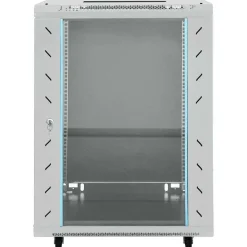 vidaXL Nätverkskabinet med lagring Grå 60 x 60 x 80 cm Stål