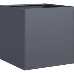 vidaXL Odlingslåda 40x40x40 cm kallvalsat stål Antracit
