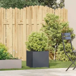 vidaXL Odlingslåda 40x40x40 cm kallvalsat stål Antracit