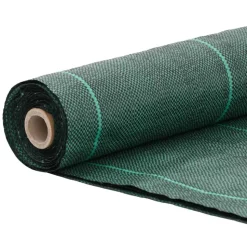 vidaXL Ogräsmatta grön 0,5x10 m PP