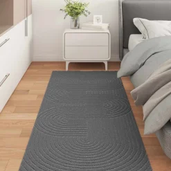 vidaXL Områdesmattor PALMERAS Antracit 150 x 80 cm Polyester