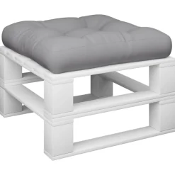 New vidaXL Palldyna 50x50x12 cm tyg Grå