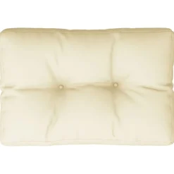 vidaXL Palldyna gräddvit 50x40x12 cm tyg