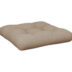 Clearance vidaXL Palldyna 58x58x10 cm tyg Taupe