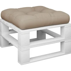 Clearance vidaXL Palldyna 58x58x10 cm tyg Taupe