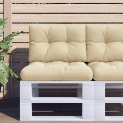 Clearance vidaXL Palldynor 2 st tyg Beige