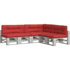 Clearance vidaXL Palldynor 7 st tyg Röd