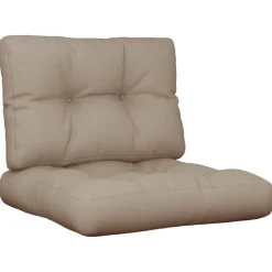vidaXL Palldynor 2 st taupe tyg