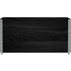 Outlet vidaXL Pallkragar 3 st 120x80 cm massivt furu Svart