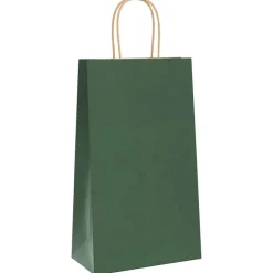 Discount vidaXL Papperspåsar 50 st med handtag 21x11x36 cm Grön