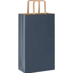 Clearance vidaXL Papperspåsar 50 st med handtag 21x11x36 cm Blå
