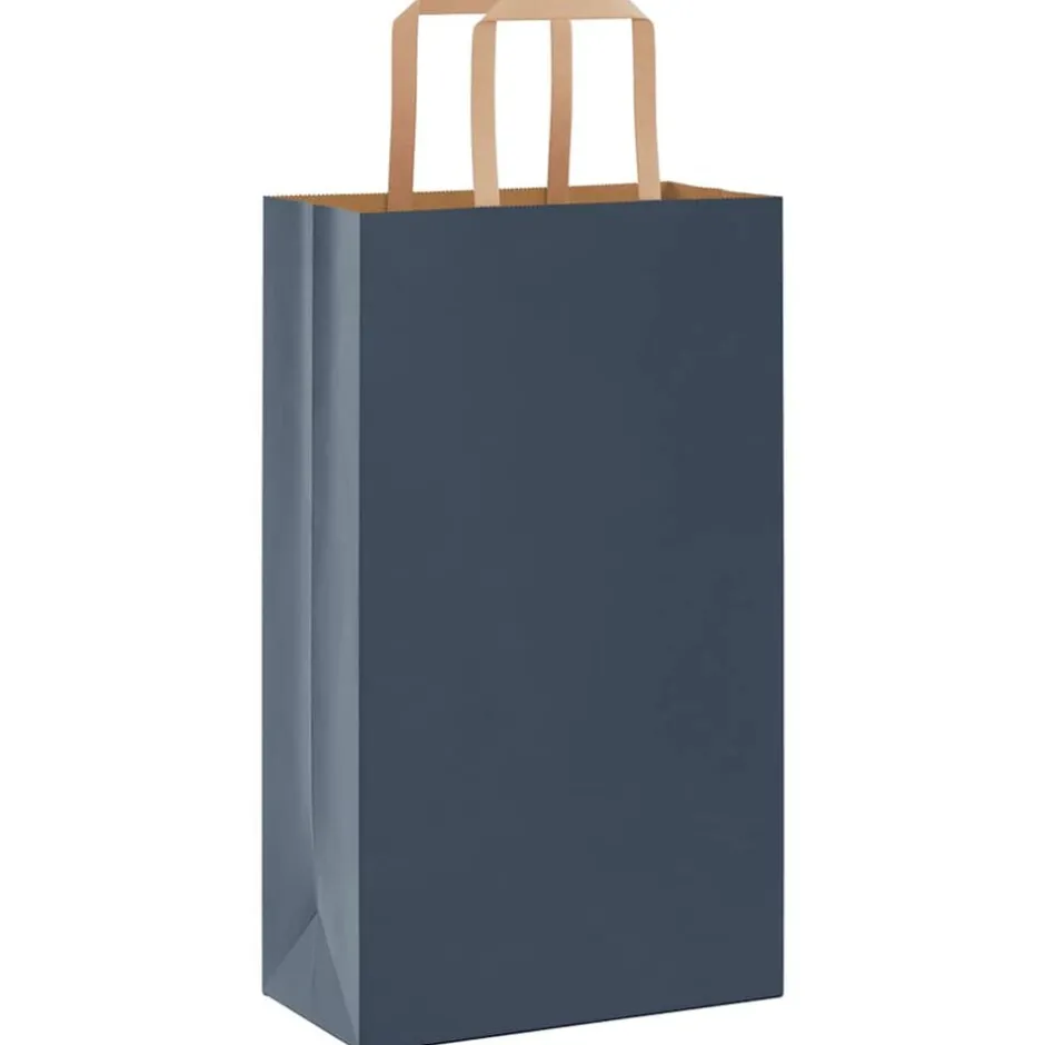 Clearance vidaXL Papperspåsar 50 st med handtag 21x11x36 cm Blå