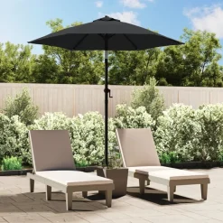 New vidaXL Parasoll 200x224 cm aluminium Antracit