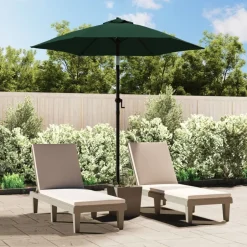 Best vidaXL Parasoll 200x224 cm aluminium Grön
