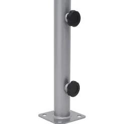 vidaXL Parasollfot för Ø32/34/38 mm stolpe stål Silver
