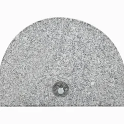 Best vidaXL Parasollfot granit 10 kg halvrund Grå