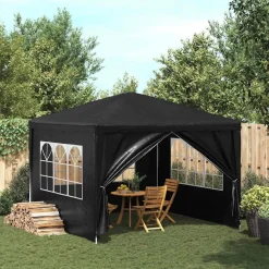 vidaXL Partytält 3x3 m antracit