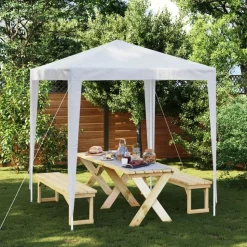 vidaXL Partytält 2x2 m vit