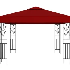 vidaXL Paviljong 3x3 m vin Röd