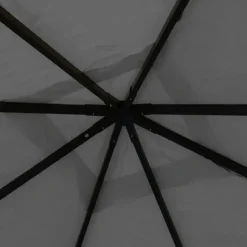 vidaXL Paviljong 4x4x3 m antracit 180 g/m²