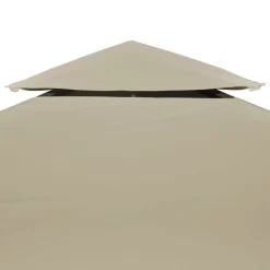 vidaXL Paviljongtak 310 g/m² 3 x 3 m beige