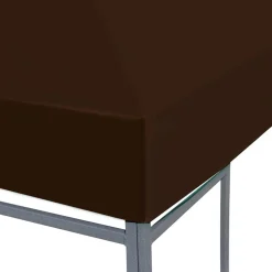 Hot vidaXL Paviljongtak 310 g/m² 3x3 m Brun
