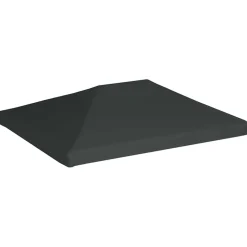 vidaXL Paviljongtak 310 g/m² 4x3 m grå