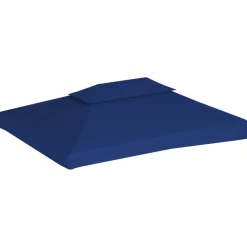 Discount vidaXL Paviljongtak med ventilering 310 g/m² 4x3 m Blå