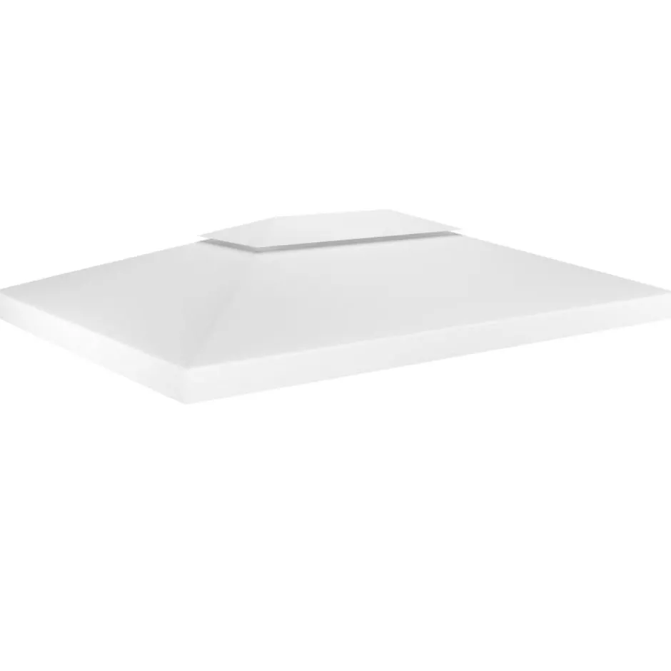 Discount vidaXL Paviljongtak med ventilering 310 g/m² 4x3 m Vit
