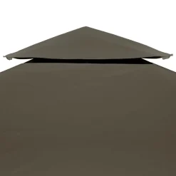 vidaXL Paviljongtak med ventilering 310 g/m² 4x3 m taupe