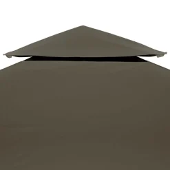 vidaXL Paviljongtak med ventilering 310 g/m² 3x3 m taupe