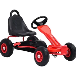 Sale vidaXL Pedaldriven gokart med luftdäck Röd