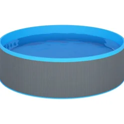 vidaXL Plaskpool 350x90 cm grå