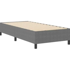vidaXL Plattform sängram Ljusgrå 80 x 200 cm Kordread tyg