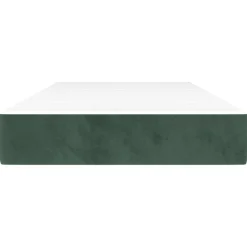 vidaXL Pocketresårmadrass medium 80x200x20 cm sammet Mörkgrön