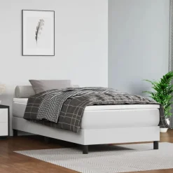Sale vidaXL Pocketresårmadrass medium 80x200x20 cm konstläder Vit