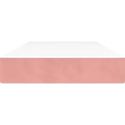 vidaXL Pocketresårmadrass medium rosa 80x200x20 cm sammet