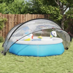 vidaXL Poolkupol Transparent 336 x 322 x 160 cm PVC