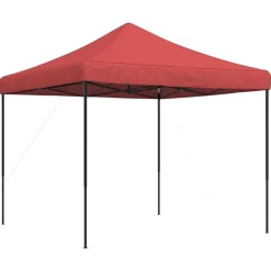 vidaXL Pop-Up hopfällbart partytält 292x292x315 cm vinröd