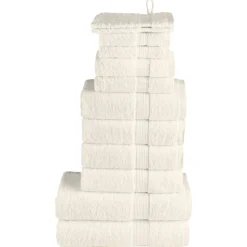 vidaXL Premium handdukar 12 st SOLUND gräddvit 600 gsm